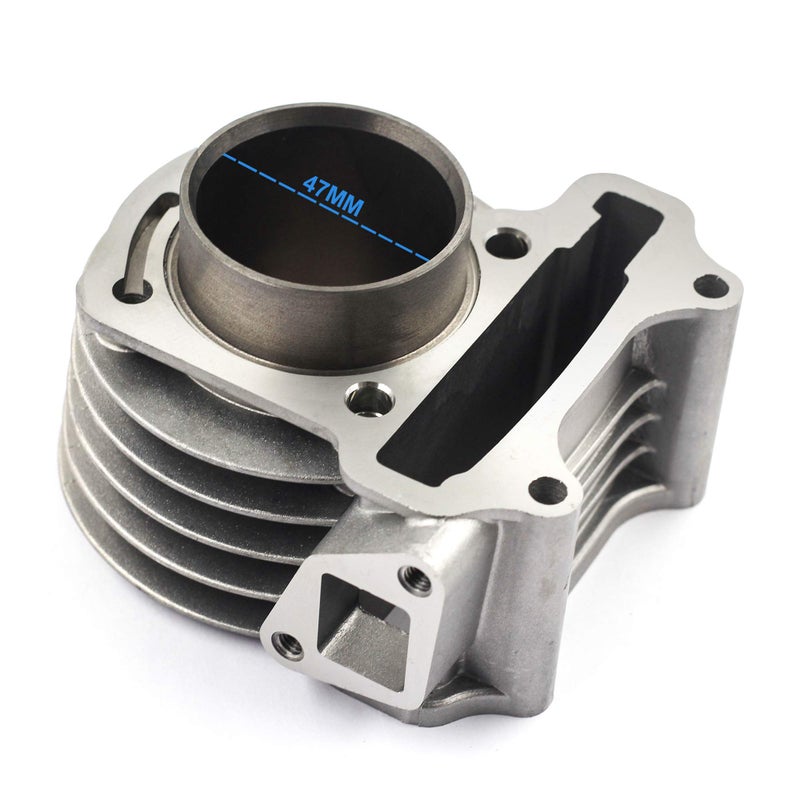 Trkimal Performance Upgrade Big Bore Cylinder Kit GY6 80cc 47mm for GY6 49cc 50cc 139QMB ATV Scooter Moped Go Kart - Image 2